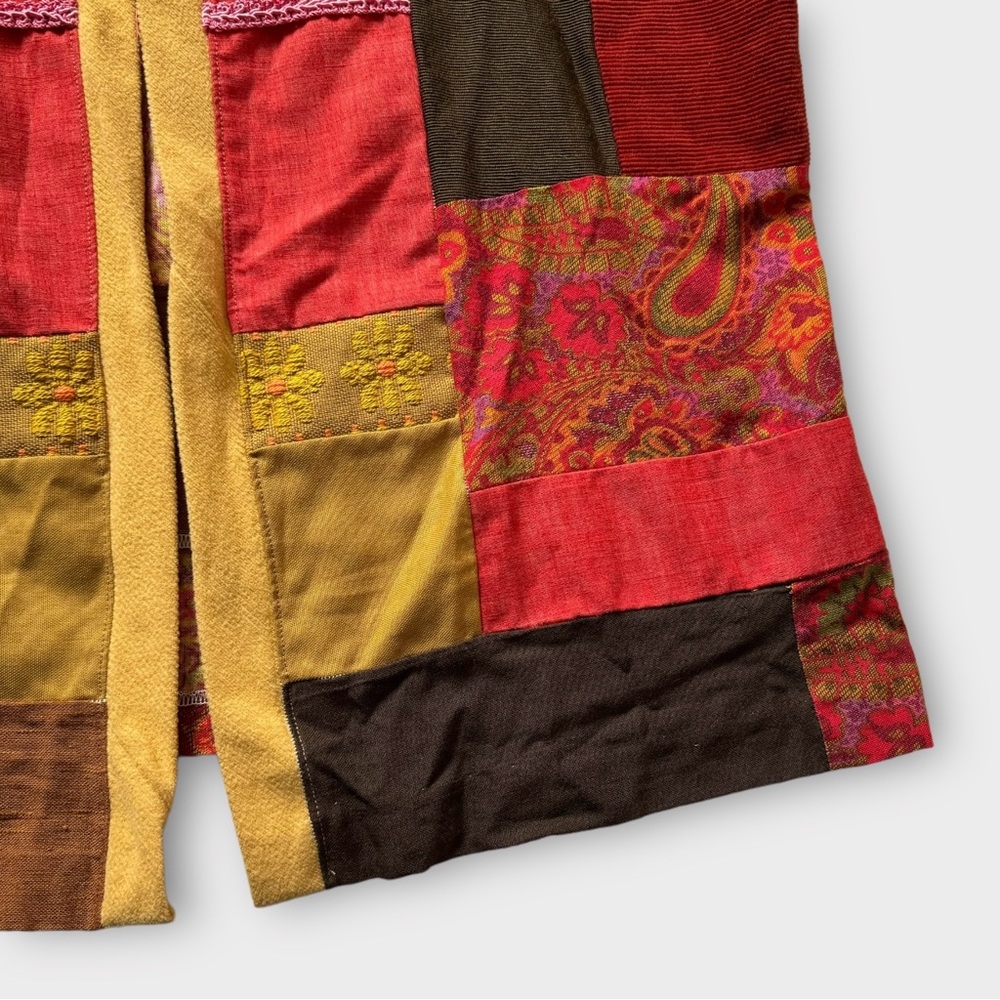 Vintage Handmade Patchwork Jacket - image 4